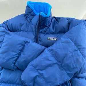 Patagonia blue puff jacket kids size 10